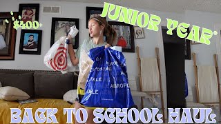 BACK TO SCHOOL HAUL junior year edition [upl. by Newby]