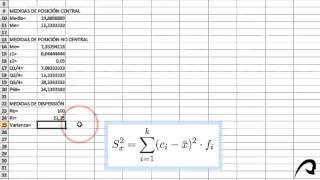 Practica Variable unidimensional continua 0406 Medidas de dispersión [upl. by Ofella640]