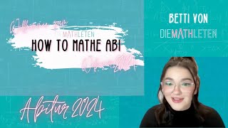 How to Mathe Abi 2024  Crashkurs  Mathematik Abitur Vorbereitung [upl. by Ahcire669]