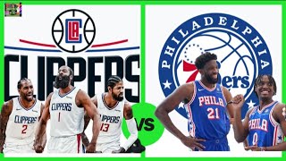 CLIPPERS VS 76ERS LIVE SCORE  NBA SEASON 2023 [upl. by Wallinga]