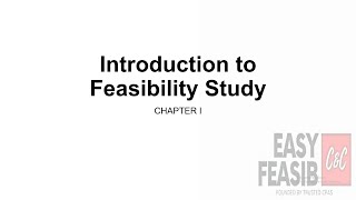 CHAPTER 1  Introduction to Feasibility Study [upl. by Yasui]