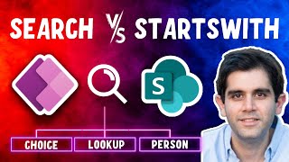 Power Apps Search Vs StartsWith in SharePoint Lists  Delegable Function Selection for Search [upl. by Azitram328]