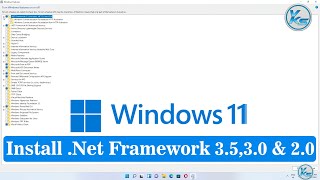 ✅ How To Install NET Framework 35 30 and 20 in Windows 11 [upl. by Aivatnuahs958]