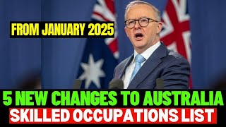 5 New Changes to Australian Skilled Occupation List From 2025 [upl. by Adanar]