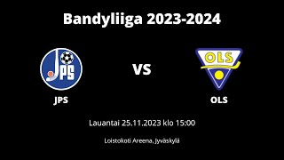 Bandyliiga 20232024 JPS  OLS [upl. by Nainatrad]