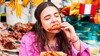 Probé TODA LA COMIDA CALLEJERA que pude en un MERCADO de LIMA PERÚ 🇵🇪 [upl. by Had50]