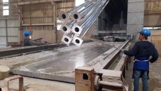 Hot Dip Galvanizing Dipping Process in action [upl. by Elrebma643]