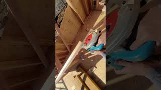 Corner diy framing carpentry woodwork shortvideo short [upl. by Aleka]