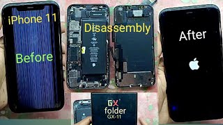 iPhone 11 Disassembly Screen replacement iPhone 11 folder change kise kare iPhone 11 open kise kare [upl. by Datnow]