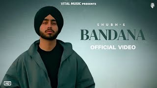 Munde Hood Vich Ban Ke Bandana Firde Official Video Bandana Shubh  Shubh New Song  New Song 2024 [upl. by Ainegul]