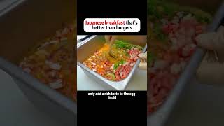 Japanese breakfast thats better than burgers food cooking [upl. by Dhu]