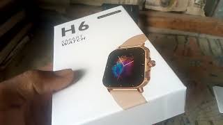 H6 smart watch unboxing [upl. by Teerpnam]