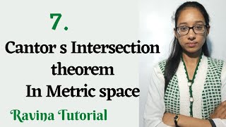 7Cantors Intersection Theorem in Metric Space  Completeness in Metric Space  in Hindi [upl. by Haraf]