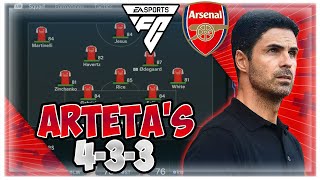 Replicate Mikel Artetas Arsenal Tactics in FC24 [upl. by Jarita]