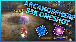 ARCANE MAGE 55K ARCANOSPHERE ONESHOT Daily WoW Highlights 166 [upl. by Porta]