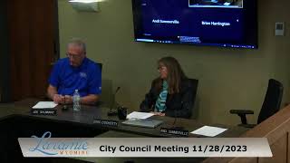 November 28th 2023 Laramie Wyoming  City Government Live Stream [upl. by Ecnadnak]