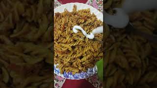 Fusilli Pasta Mukbang  Fusilli Pasta Recipes shorts youtubeshorts trending Shorts [upl. by Okwu]