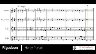 Henry Purcell  Rigadoon Orff [upl. by Pirri485]