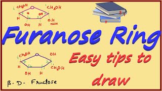 Furanose Ring of Fructose  Cyclic Structures in Carbohydrates  Pyranose amp Furanose Rings [upl. by Iruyas]