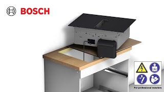 How to install a Bosch 2in1 cooktops with integrated ventilation [upl. by Dadirac]