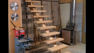 Fabrication dun escalier partie 2Build an oak staircase Part2 [upl. by Georglana]