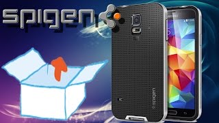 Unboxing  Spigen Case für Samsung Galaxy S5 Hülle NEO HYBRID [upl. by Neddra360]