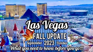 Vegas FALL UPDATE  September ✖️ October 2023 [upl. by Amasa521]