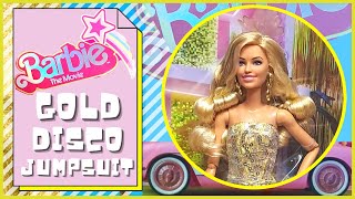 BARBIE THE MOVIE  Barbie Gold Disco Jumpsuit  Reseña en español [upl. by Ymmac]