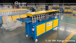 BLKMA® 15mm Air duct TDF Flange machine  TDF rollformer  TDF roll forming machine [upl. by Eramal]