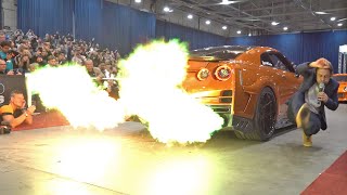 Biggest Flames Seen on a Nissan GTR 1041HP TopSecret GTR R35 with Armytrix [upl. by Balliett55]