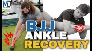 Ankle Sprain BJJ Rehab How To Break Up Scar Tissue [upl. by Aytnahs]