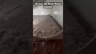 Cleaning A 26 year old Dryer for the first time dryerventcleaning [upl. by Mehelhteb]