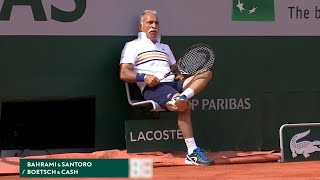 FUNNIEST Tennis Match EVER You Wont Stop Laughing 3 Mansour Bahrami Trick Shots [upl. by Diskin]