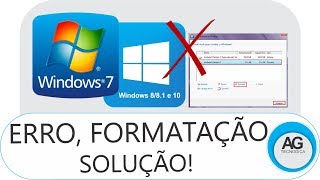 ERRO Formatação e Instalação do Windows 7 8 81 e Windows 10 SOLUÇÃO [upl. by Garibull]