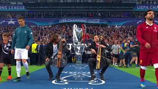 2CELLOS performance at the 2018 UEFA Champions League Final [upl. by Adnofal]