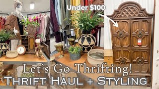 THRIFT WITH ME 2024THRIFTED HOME DECOR HAUL  HOW TO STYLE THRIFTED HOME DECORTHRIFT STORE FINDS [upl. by Allegna376]