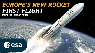 Ariane 6 first flight Official broadcast [upl. by Mosa]