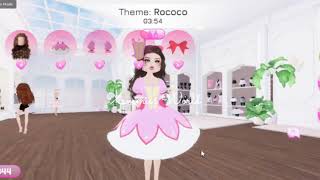 Rococo Inspired Dress in Dress to Impress [upl. by Dachia]