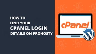 How you find your CPanel details on ProHosty [upl. by Wallis882]