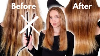 How to Straighten Hair with No Heat The Wrap Method Tutorial [upl. by Maureen]