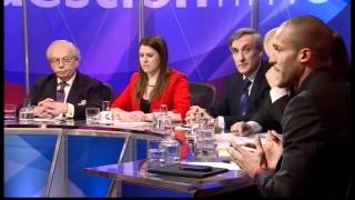 David Starkey insults an audience member amp John Redwood on Question Time 1312 [upl. by Ahsilek145]