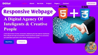 How To Create A Website Using HTML and CSS  HTML CSS Projects For Beginners  html css [upl. by Waal]