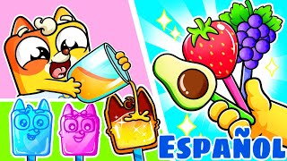 Familia de dedos de piruleta 🍭🥑🍓🍇  Más Canciones Infantiles por Baby Ringo Español [upl. by Rufina860]