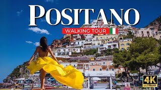 POSITANO Italy ❤️ 4k Breathtaking Walking Tour of Amalfi Coast Gem 🇮🇹 [upl. by Fabri]