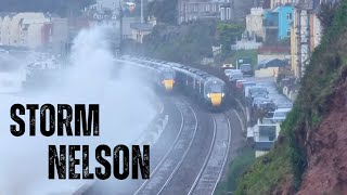 STORM NELSON ⚠️  Dawlish Trains vs Water💦 2024 [upl. by Ayotl]