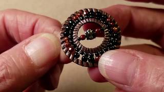 Double Hoop Brick Stitch Tutorial [upl. by Karolina]