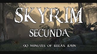 Skyrim  Secunda rainy 15 hour extended version [upl. by Scibert]