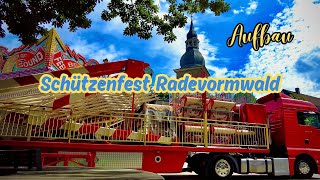 Schützenfest Radevormwald Aufbau 4K [upl. by Odrareg]