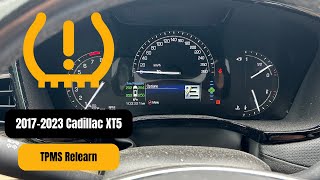 20172022 Cadillac XT5 TPMS Reset [upl. by Nowahs629]