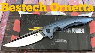 Bestech Ornetta Titanium framelock Flipper Knife Maybe the “Best” Bestech [upl. by Asiela]